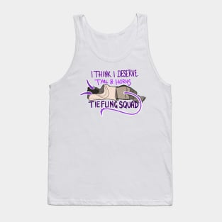 I deserve Horns and Tail (purple) Tank Top